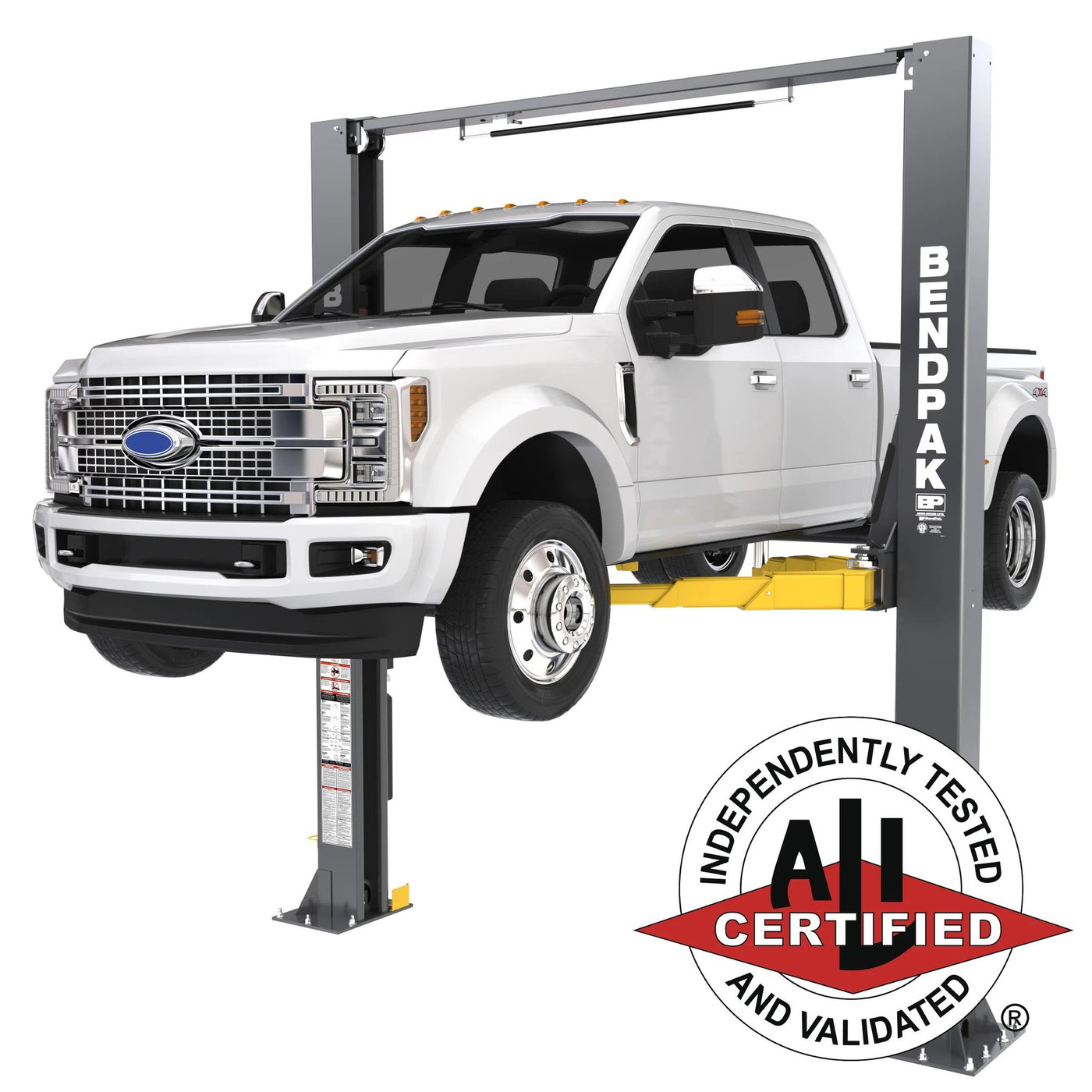 LiftAxis EV-10000 Electric Vehicle Two-Post Lift - Isolated Profile White Background