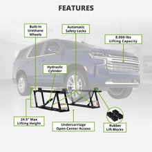 LiftAxis Port-7500ELX Extended Portable Lift - Raised Frame View