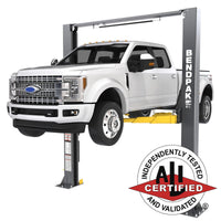 LiftAxis Pro-10W Super-Wide Two-Post Lift - Isolated Profile White Background