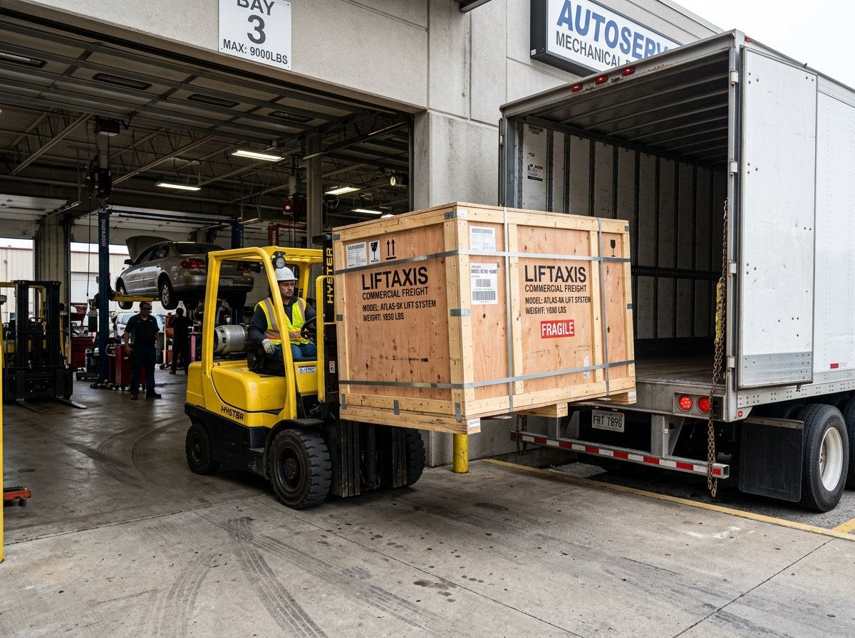 LiftAxis Freight Delivery to Workshop